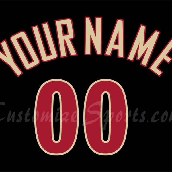 Baseball Arizona Diamondbacks Customized Number Kit for 1998-2000
