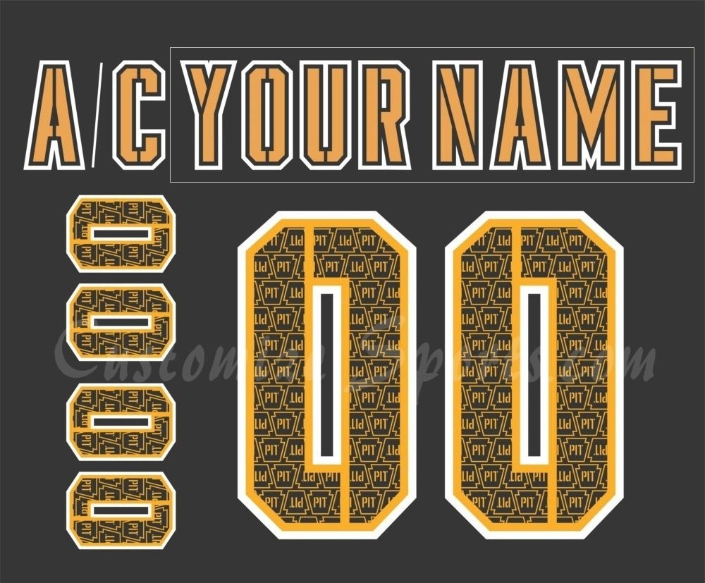 Pittsburgh Penguins Customized Number Kit For 2019 Stadium Series Practice  Black Jersey – Customize Sports