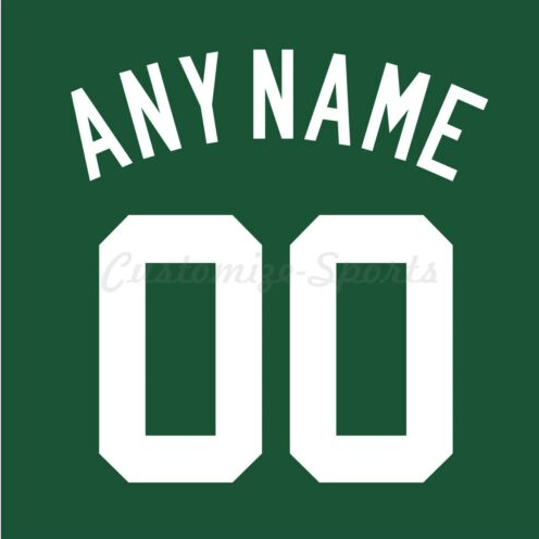 Baseball New York Yankees Green Jersey Customized Number Kit