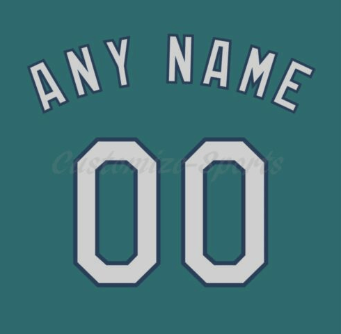 Baseball Seattle Mariners 1994 Teal Jersey Customized Number Kit