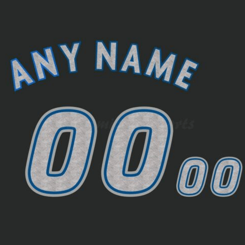 Baseball Toronto Blue Jays 2004-11 Black Jersey Customized Number Kit