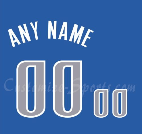 Basketball Dallas Mavericks Customized Number Kit for Light Blue Jersey