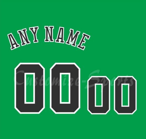 Chicago Bulls Green Basketball Jersey Customized Number Kit