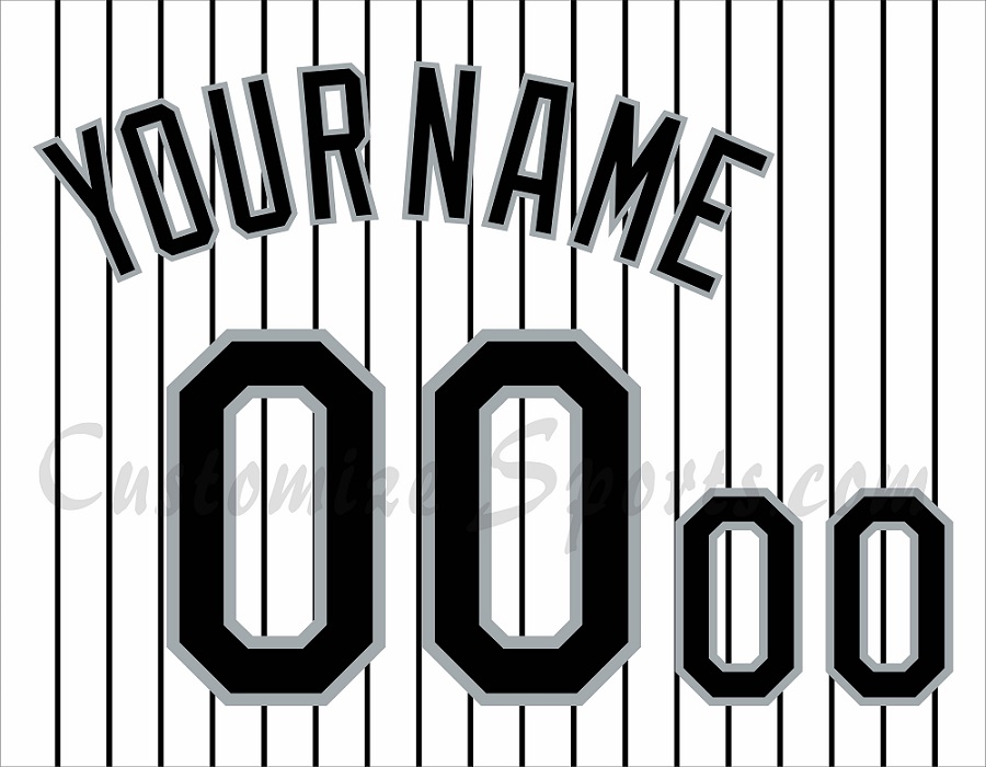 Baseball Chicago White Sox Customized Number Kit 1999-2007 White Alternate  Jersey – Customize Sports