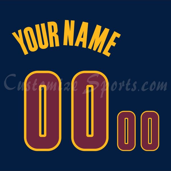 All Star Customized Number Kit for 2007 Western Conference Blue
