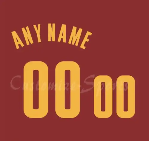 Cleveland Cavaliers Basketball Red Jersey Customized Number Kit