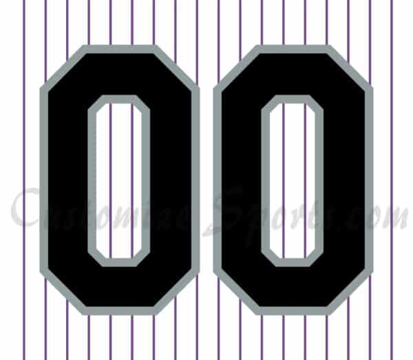 Baseball Colorado Rockies Customized Number Kit for 1993 Home Jersey