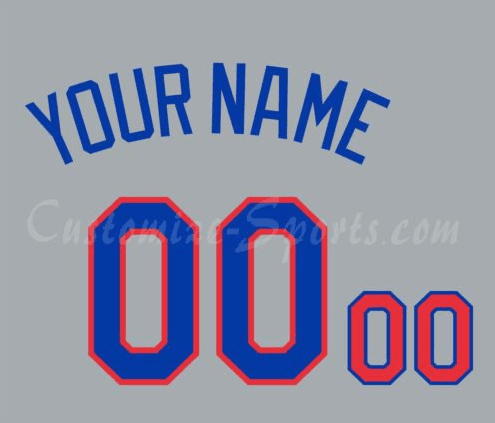 Baseball Dominican Republic Number Kit for 2009 Gray Jersey