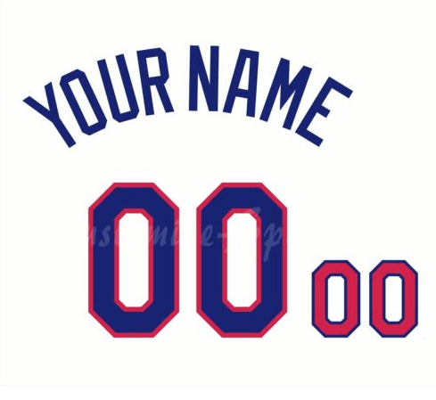 Dominican Republic Baseball Number Kit for 2017 White Jersey