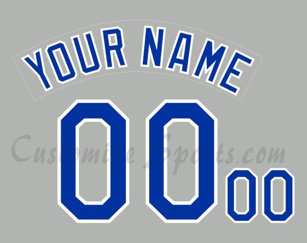 Baseball Kansas City Royals Customized Number Kit For 2006 Road Jersey