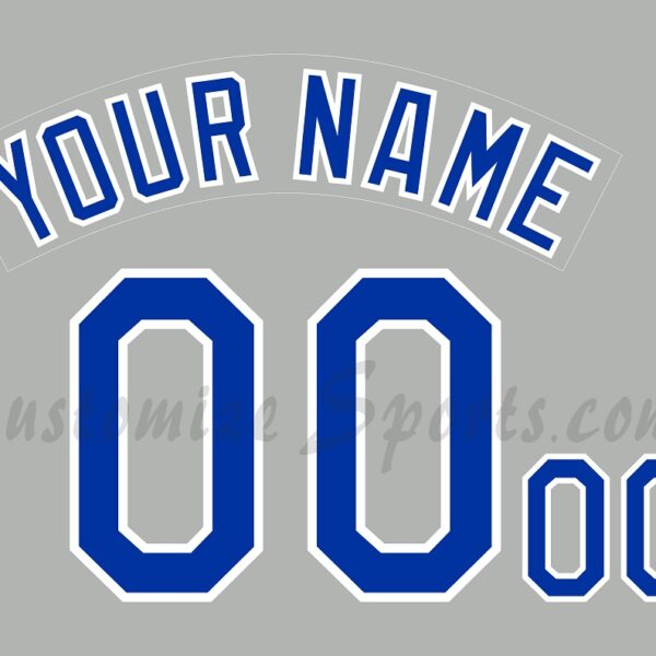 Baseball Kansas City Royals Customized Number Kit For 2006 Road Jersey
