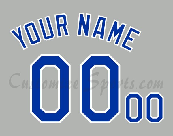 Baseball Kansas City Royals Customized Number Kit For 2007-2011 Road Jersey