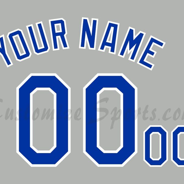 Baseball Kansas City Royals Customized Number Kit For 2007-2011 Road Jersey