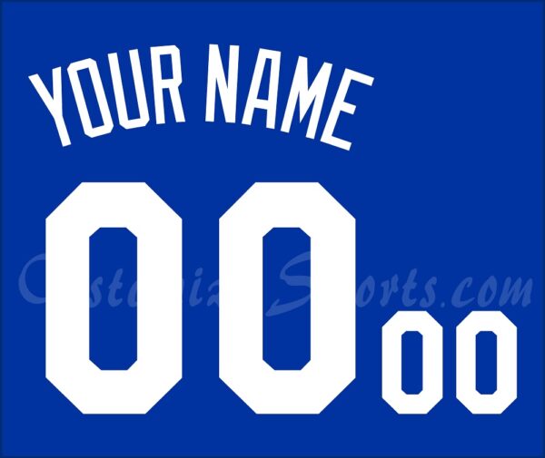 Baseball Kansas City Royals Customized Number Kit For 2007-2013 Blue Alternate Jersey