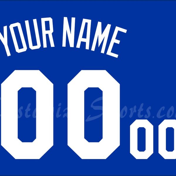 Baseball Kansas City Royals Customized Number Kit For 2007-2013 Blue Alternate Jersey