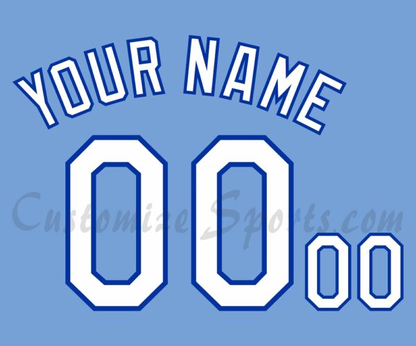 Baseball Kansas City Royals Customized Number Kit For 2008-2011 Home Alternate Jersey