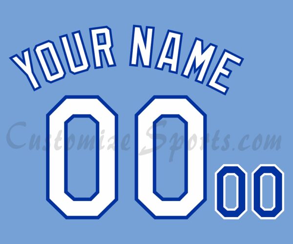 Baseball Kansas City Royals Customized Number Kit For 2012-2015 Home Alternate Jersey
