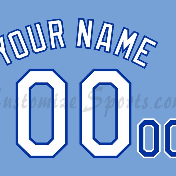 Baseball Kansas City Royals Customized Number Kit For 2012-2015 Home Alternate Jersey