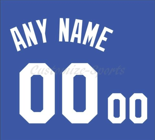 Kansas City Royals 2012 Blue Baseball Jersey Number Kit