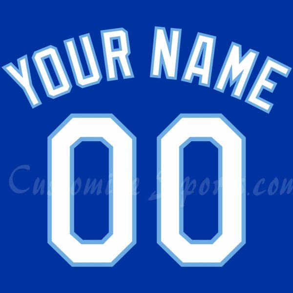 Baseball Kansas City Royals Customized Number Kit For 2014-2015 Road Alternate Jersey