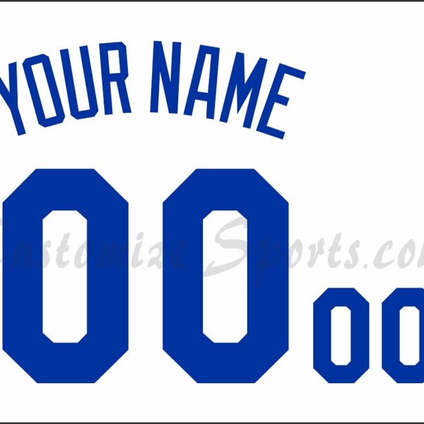 Baseball Kansas City Royals Customized Number Kit For 2016-2020 Home Alternate Hispanic Jersey
