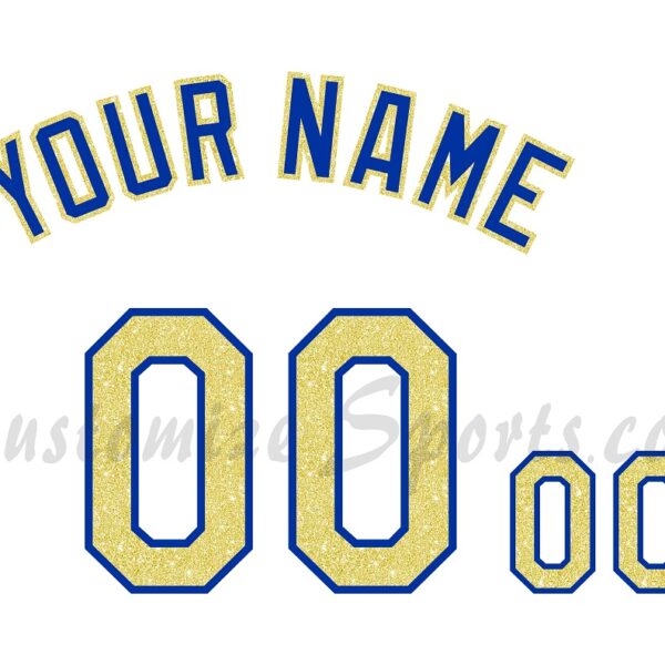 Baseball Kansas City Royals Customized Number Kit For 2017-2020  Alt Gold Trimmed Jersey
