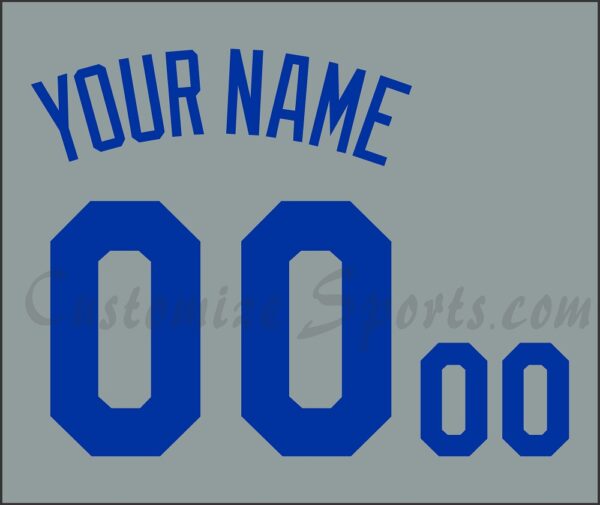 Baseball Kansas City Royals Customized Number Kit For 2022-Present Road Jersey