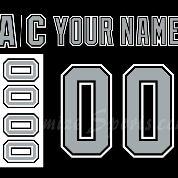 Los Angeles Kings Customized Number Kit For 2021-Present 3rd