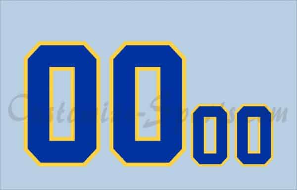 Baseball Milwaukee Brewers Customized Number Kit for 1978-1985 Road Jersey