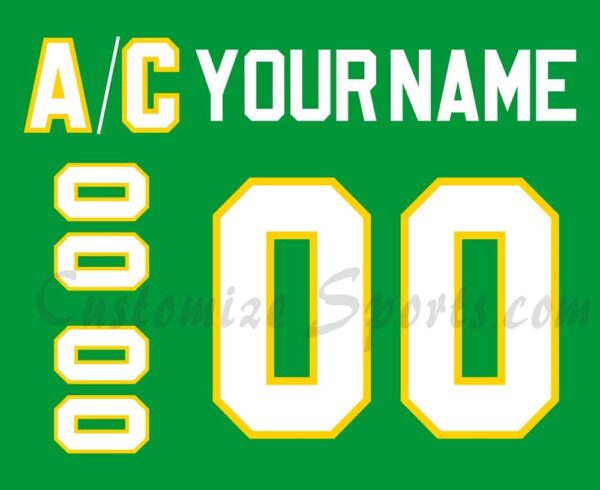 Minnesota North Stars Customized Number Kit For 1967-1975 Home Jersey