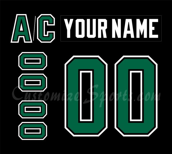 Minnesota North Stars Customized Number Kit For 1991-1993 Away Jersey