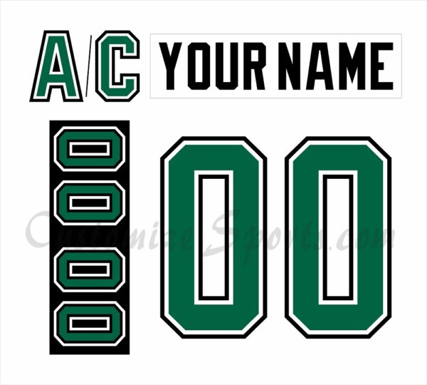 Minnesota North Stars Customized Number Kit For 1991-1993 Home Jersey