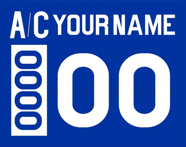 New York Rangers Customized Number Kit For 1977-1978 Away Jersey