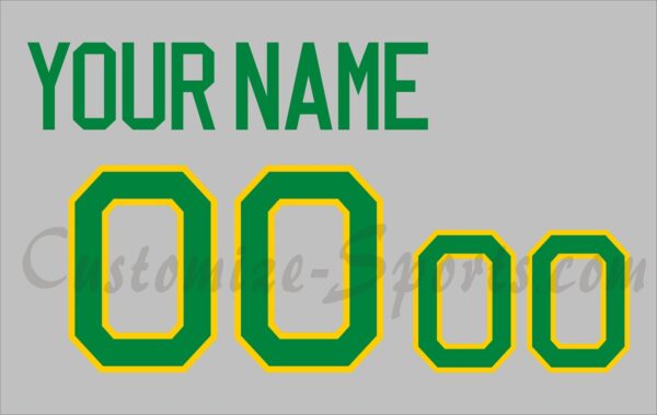 Baseball Oakland Athletics Customized Number Kit for 1970-1971 Road Grey Jersey