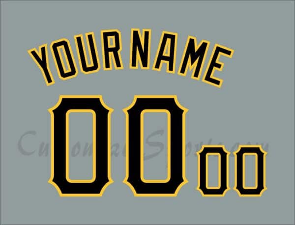 Baseball Pittsburgh Pirates Customized Number Kit for 2013-2015 Road Jersey