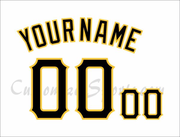 Baseball Pittsburgh Pirates Customized Number Kit for 2016-2023 Home Jersey