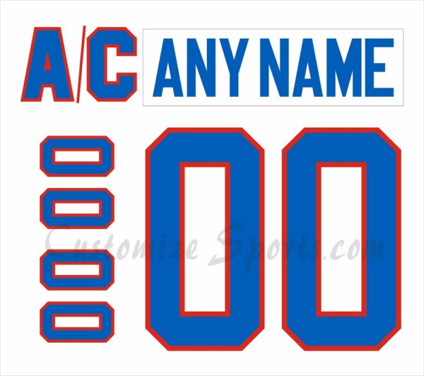 Quebec Nordiques Customized Number Kit For 1991-1995 Home White Jersey