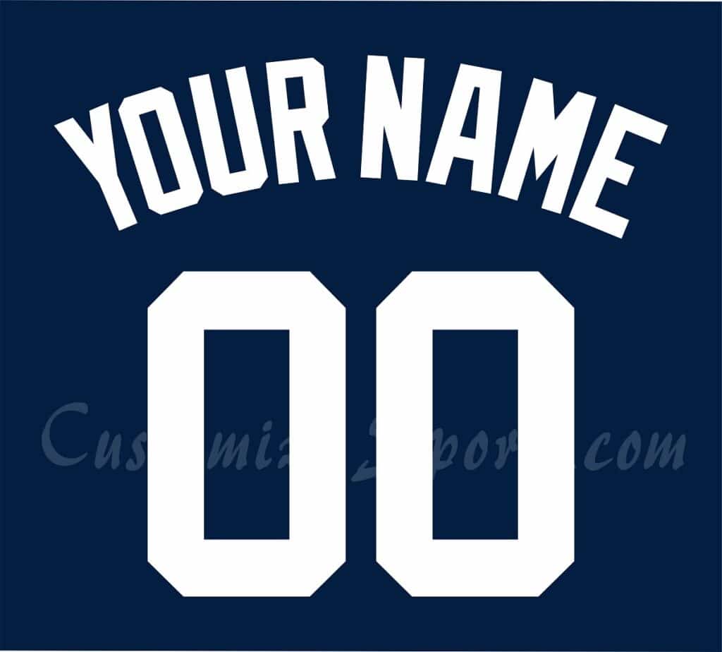 Baseball San Diego Padres Customized Number Kit for 20162019 Navy