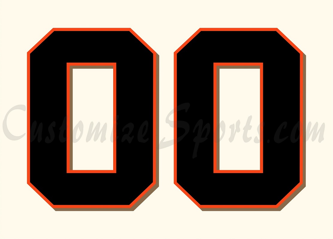 Baseball San Francisco Giants Customized Number Kit For 2001-2013