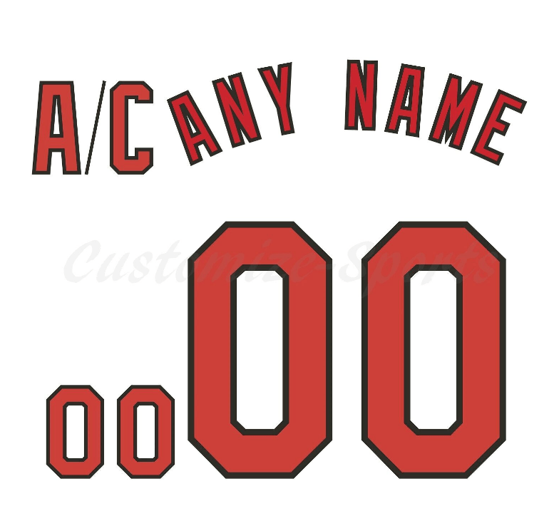 St Louis Cardinals-themed 2015 White hockey Jersey Customized Number Kit