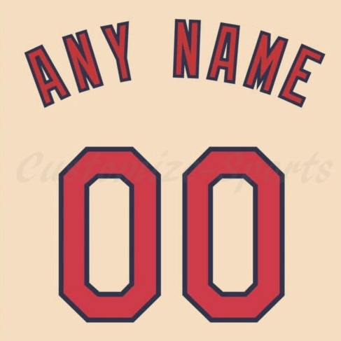 St. Louis Cardinals Alternate Tan Jersey Customized Number Kit