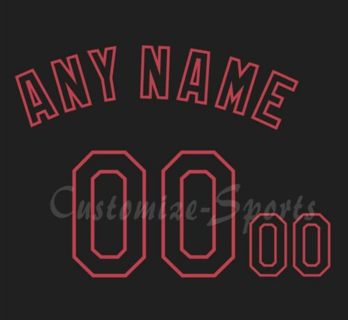 St. Louis Cardinals black Jersey Customized Number Kit