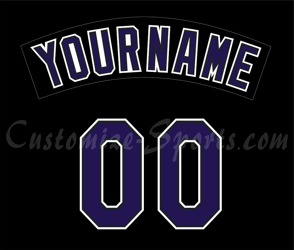 Baseball Tampa Bay Rays Customized Number Kit for 1998-2000