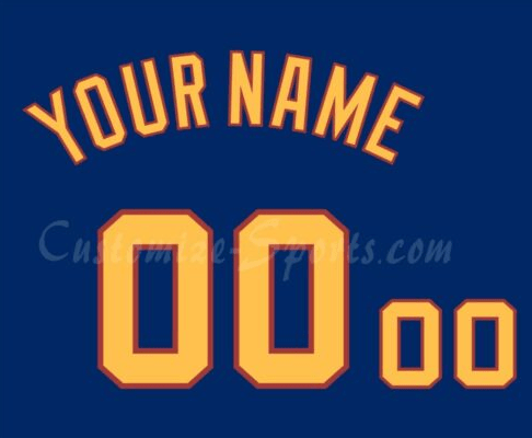 Venezuela National Baseball Number Kit for 2017 Blue Jersey