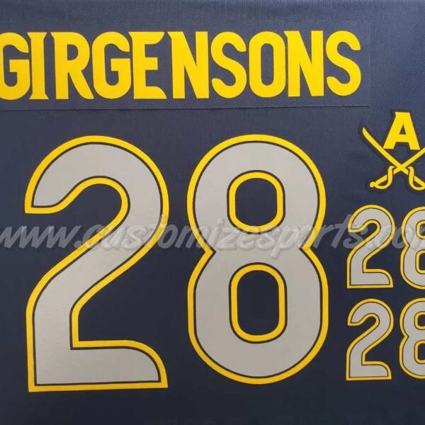 Buffalo Sabres Customized Number Kit for 2013-2015 3rd Jersey - Image 9