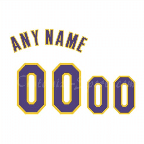 Los Angeles Lakers Customized Number Kit for 1961 Black Jersey) – Customize  Sports