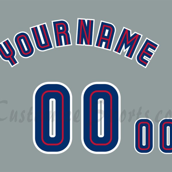 Toronto Blue Jays Customized Number Kit for 1997-2003 Road Jersey