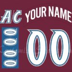 NHL Colorado Avalanche Custom Name And Number Rocket Power Over