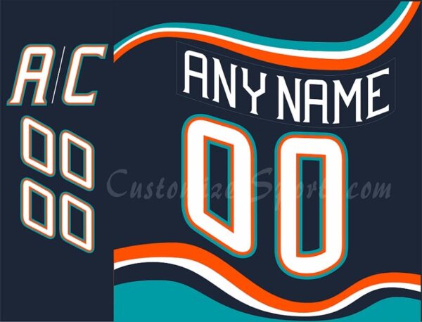 New York Islanders Customized Number Kit For 1996-1998 Away Jersey