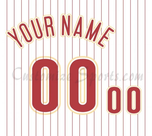 Philadelphia Phillies Customized Number Kit for 2008 World Series Champion  Jersey – Customize Sports